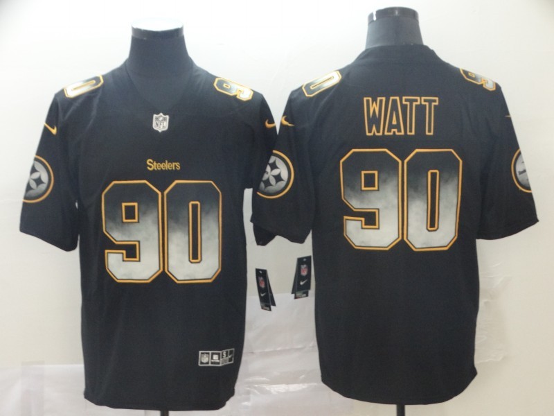 Men's Pittsburgh Steelers T.J. Watt Black Team Jersey